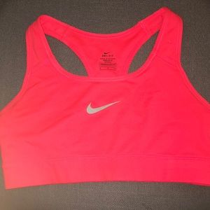Coral Nike sports bra
